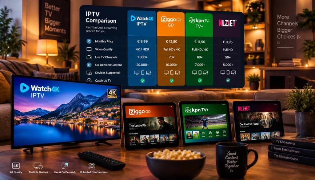 Watch4K IPTV vergelijken met andere aanbieders Watch4K IPTV vergelijken met andere aanbieders
